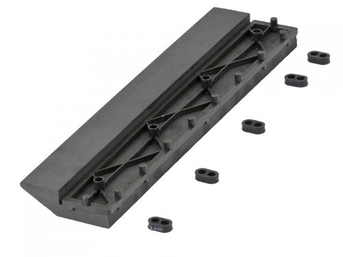 Átvezető profil WPC burkolócsempékhez, 30x7,5 cm egyenes, ében