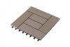 Palmyra WPC burkolócsempe 2,3x30x30 cm, indiai teak