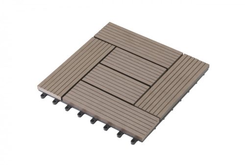 Palmyra WPC burkolócsempe 2,3x30x30 cm, indiai teak