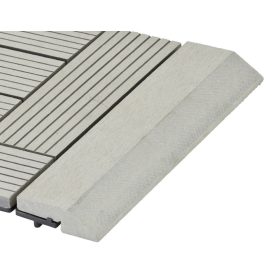 Átvezető profil WPC burkolócsempékhez, 30x7,5 cm egyenes, incana