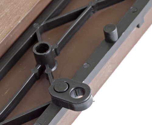 Átvezető profil WPC burkolócsempékhez, 30x7,5 cm egyenes, indiai teak