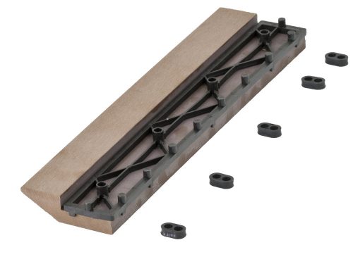 Átvezető profil WPC burkolócsempékhez, 30x7,5 cm egyenes, indiai teak