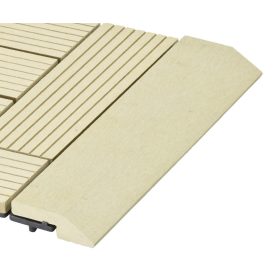 Átvezető profil WPC burkolócsempékhez, 30x7,5 cm egyenes, cumaru