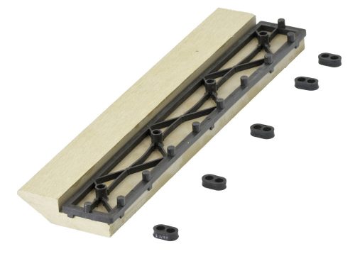 Átvezető profil WPC burkolócsempékhez, 30x7,5 cm egyenes, cumaru