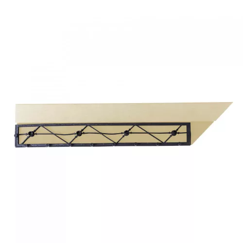 Átvezető profil WPC burkolócsempékhez, 38,5x7,5 cm sarok (bal), cumaru