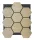 Akusztikus panel 81,5x66,5x2,1 cm méhsejt alakú, natúr tölgyfa