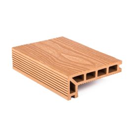 Elzáró kültéri burkolólap, 2,5x14,8x400 cm, Light Wood, WPC