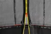 SpaceJump trambulin védőhalóval, létrával, 305 cm piros