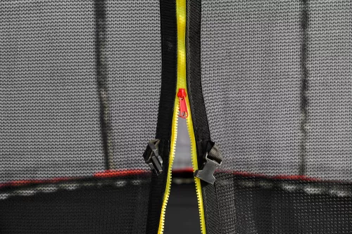 SpaceJump trambulin védőhalóval, létrával, 305 cm piros