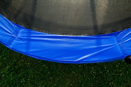 SpaceJump trambulin védőhalóval, létrával, 305 cm kék