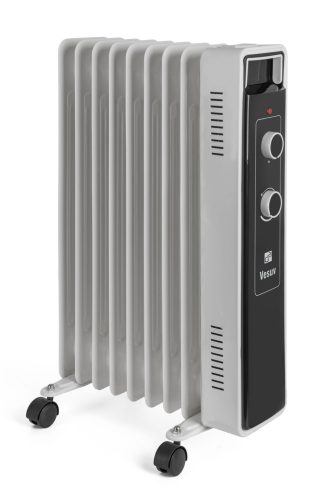 Vesuv olajradiátor 2000 W, fekete
