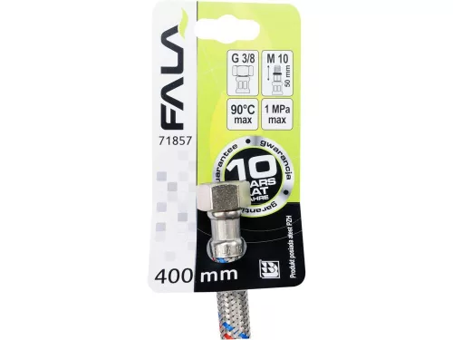 Fala flexibilis bekötőcső 3/8 col x M 10 (belső-külső) 40 cm