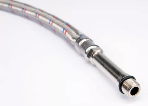 Fala flexibilis bekötőcső 3/8 col x M 10 (belső-külső) 50 cm