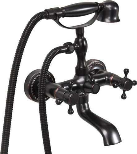 Fala kád csaptelep Retro Black 1