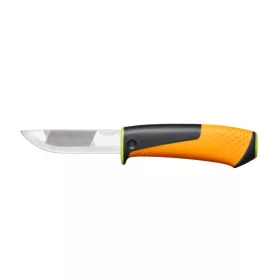 Fiskars kés épületgépészeti munkákhoz, tokba épített élezővel