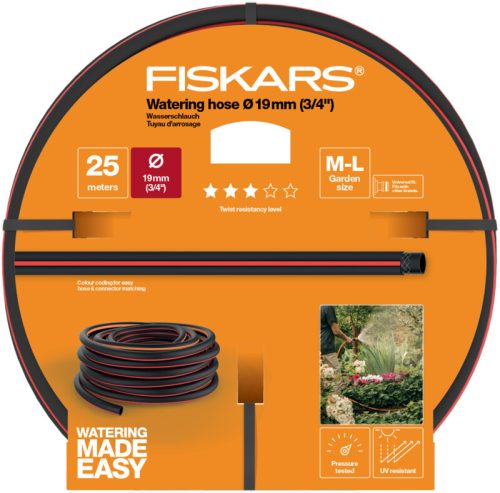 Fiskars locsolótömlő, 19 mm (3/4), 25 m Q3