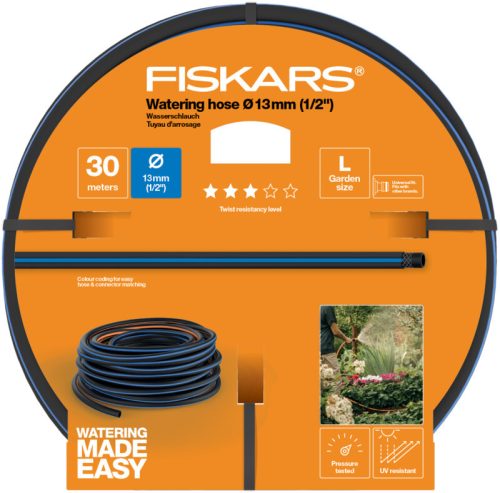 Fiskars locsolótömlő, 13 mm (1/2), 30 m Q3