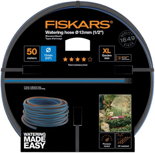 Fiskars locsolótömlő, 13 mm (1/2), 50 m Q4