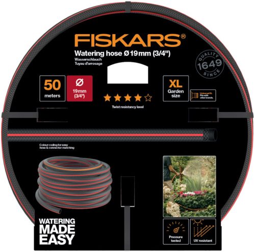 Fiskars locsolótömlő, 19 mm (3/4), 50 m Q4