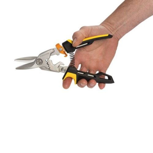 Fiskars egyenes lemezvágó olló PowerGear Aviation