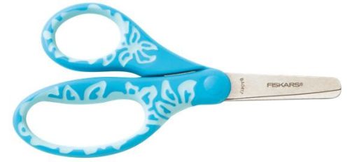 Fiskars gyermekolló 12cm virág motívummal