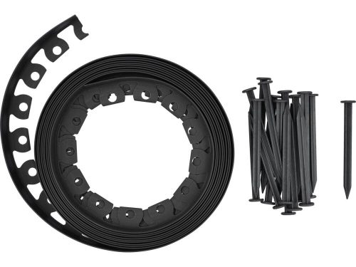 Flo kerti gyepszegély fekete 40 mm x 10 m rögzítővel
