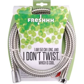 Zuhanycső, rozsdamentes acél 1,8m