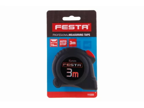 Festa mérőszalag 3 m x 16 mm, gumírozott