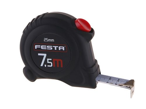 Festa mérőszalag 7,5 m x 25 mm, gumírozott