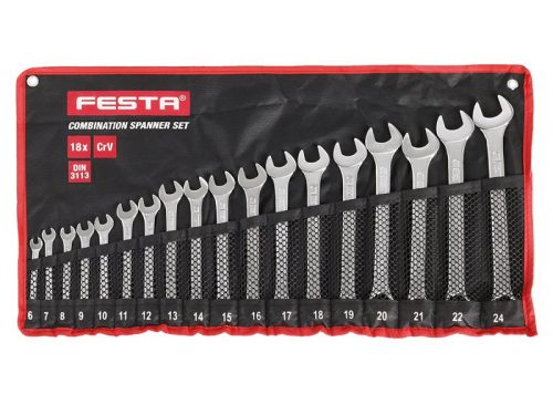 Festa csillag-villáskulcs készlet 18 részes 6-24 mm CrV Profi
