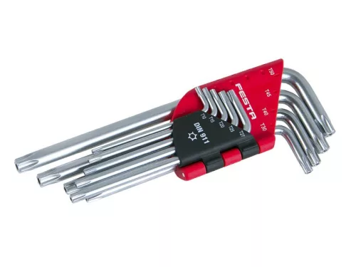 Festa torx kulcs készlet 9 részes T10-T50 CrV
