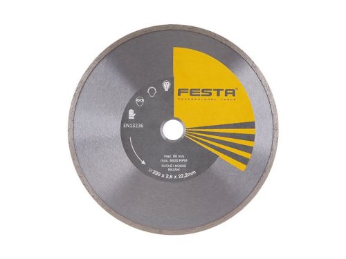 Festa gyémánt vágókorong 230 x 2,6 x 22,2 mm folytonos