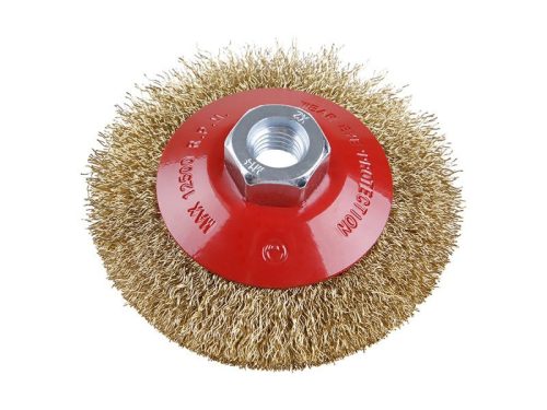 Festa döntött körkefe M14 100 x 20 mm sárgaréz bevonat