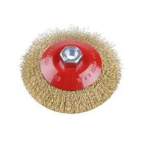 Festa döntött körkefe M14 125 x 10 mm sárgaréz bevonat