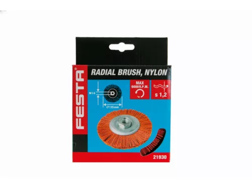 Festa körkefe M14 125 mm nylon