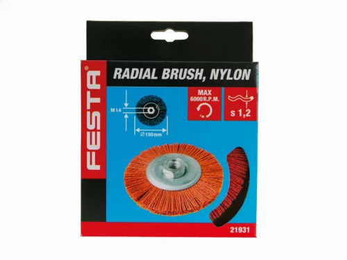 Festa körkefe M14 150 mm nylon