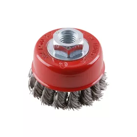 Festa sodrott fazékkefe 65 mm x M14 INOX