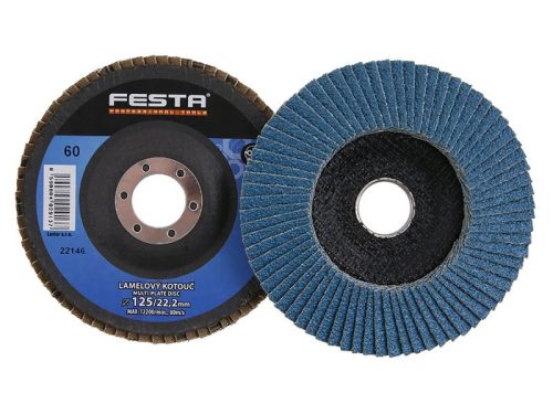 Festa lamellás csiszolókorong 125 x 22,2 mm / P60 inox