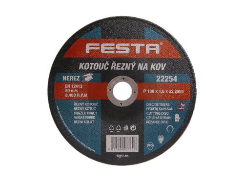 Festa Vágókorong fémre 180 x 1,6 x 22,2 mm