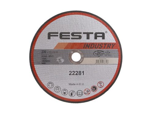 Festa Vágókorong fémre 230 x 2,5 x 22,2 mm INDUSTRY