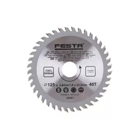 Festa fűrésztárcsa fához 125 x 22,2 x 1,8 mm / 40T