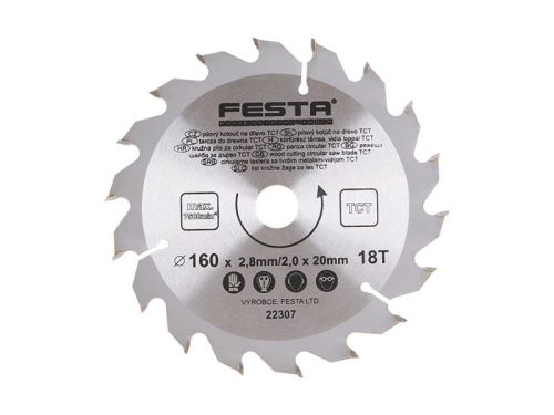 Festa fűrésztárcsa fához 160 x 20 x 2,0 mm / 18T
