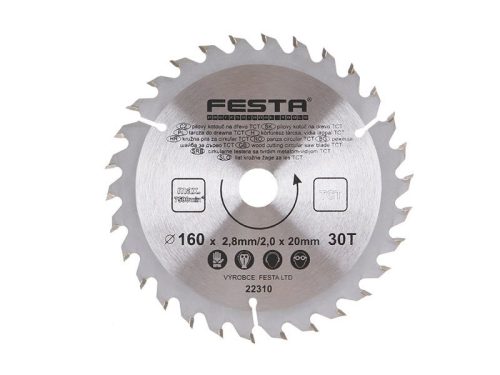 Festa fűrésztárcsa fához 160 x 20 x 2,0 mm / 30T