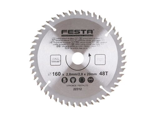 Festa fűrésztárcsa fához 160 x 20 x 2,0 mm / 48T