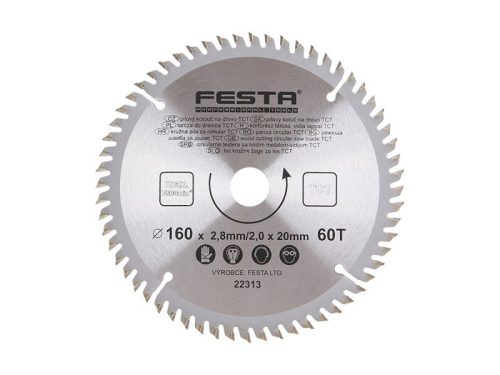 Festa fűrésztárcsa fához 160 x 20 x 2,0 mm / 60T
