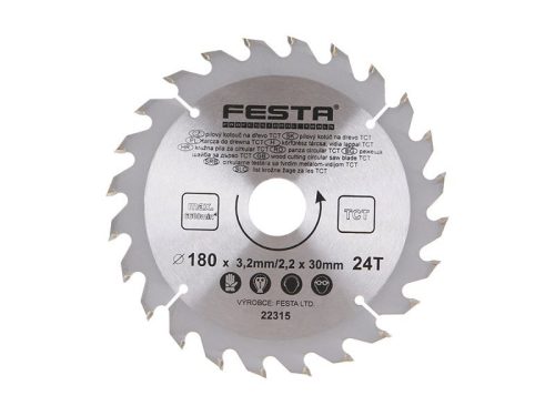 Festa fűrésztárcsa fához 180 x 30 x 2,2 mm / 24T