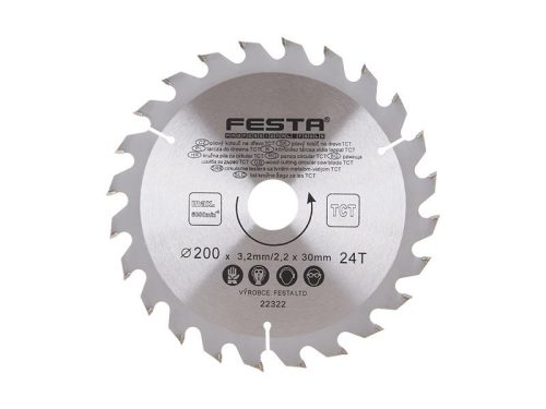 Festa fűrésztárcsa fához 200 x 30 x 2,2 mm / 24T