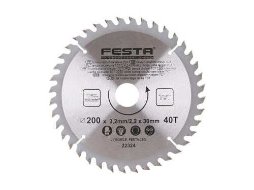 Festa fűrésztárcsa fához 200 x 30 x 2,2 mm / 40T