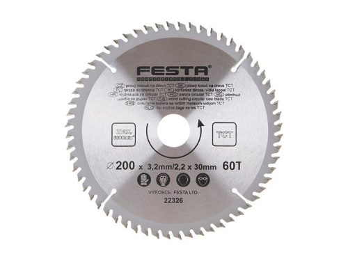 Festa fűrésztárcsa fához 200 x 30 x 2,2 mm / 60T