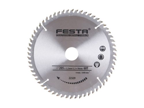 Festa fűrésztárcsa fához 205 x 30 x 2,2 mm / 60T